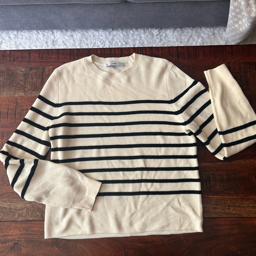 Mango round neck knitted sweater